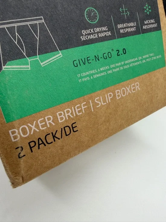 (2) Exofficio Men's Original Performance Boxer Briefs Duo Give n Go 2.0 4 Pair - Picture 3 of 8